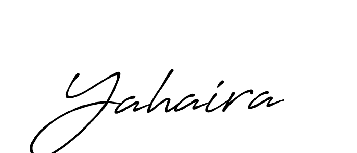 Make a beautiful signature design for name Yahaira. With this signature (Antro_Vectra_Bolder) style, you can create a handwritten signature for free. Yahaira signature style 7 images and pictures png