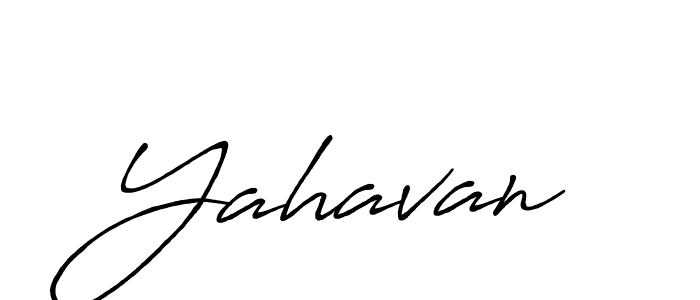Once you've used our free online signature maker to create your best signature Antro_Vectra_Bolder style, it's time to enjoy all of the benefits that Yahavan name signing documents. Yahavan signature style 7 images and pictures png