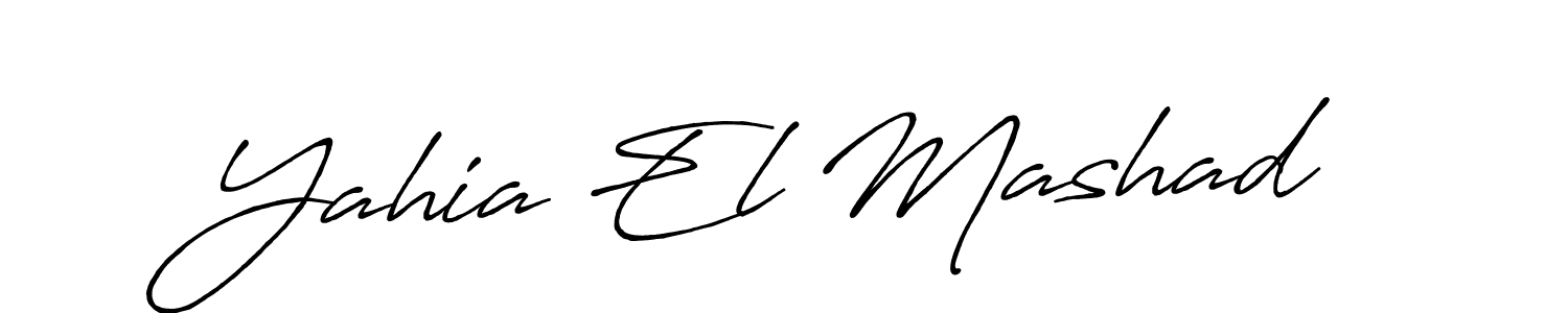 Yahia El Mashad stylish signature style. Best Handwritten Sign (Antro_Vectra_Bolder) for my name. Handwritten Signature Collection Ideas for my name Yahia El Mashad. Yahia El Mashad signature style 7 images and pictures png