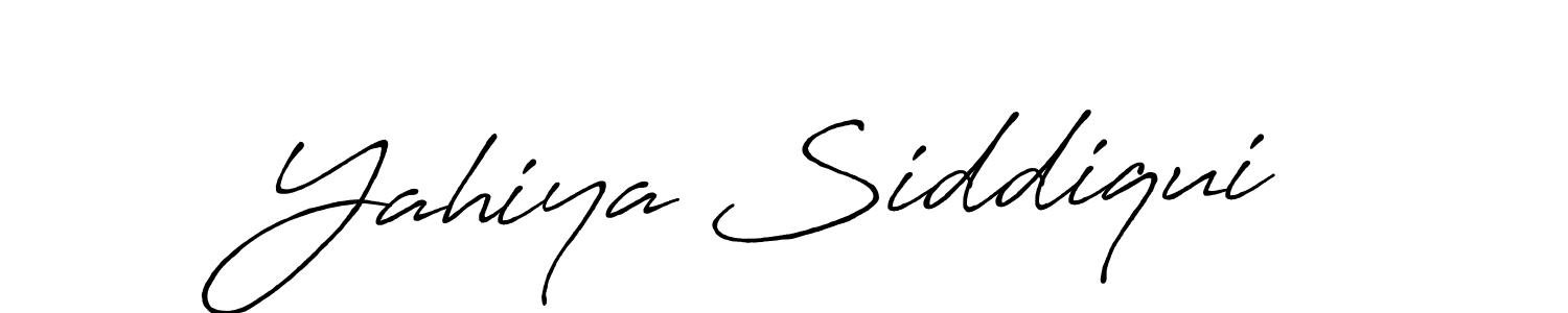 Also You can easily find your signature by using the search form. We will create Yahiya Siddiqui name handwritten signature images for you free of cost using Antro_Vectra_Bolder sign style. Yahiya Siddiqui signature style 7 images and pictures png