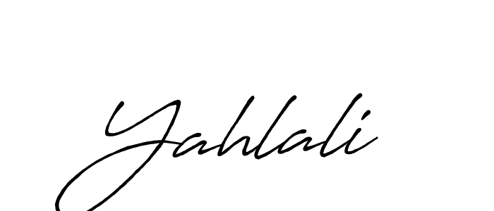 Also we have Yahlali name is the best signature style. Create professional handwritten signature collection using Antro_Vectra_Bolder autograph style. Yahlali signature style 7 images and pictures png