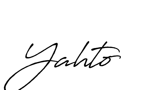 Once you've used our free online signature maker to create your best signature Antro_Vectra_Bolder style, it's time to enjoy all of the benefits that Yahto name signing documents. Yahto signature style 7 images and pictures png