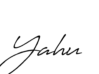 Yahu stylish signature style. Best Handwritten Sign (Antro_Vectra_Bolder) for my name. Handwritten Signature Collection Ideas for my name Yahu. Yahu signature style 7 images and pictures png