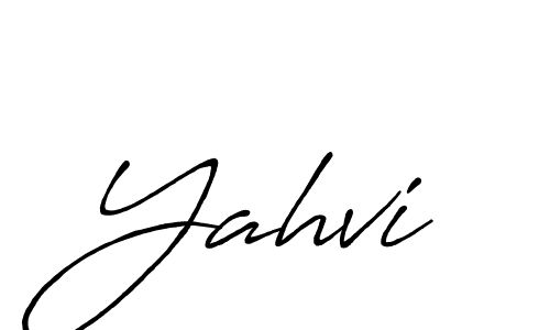 How to make Yahvi signature? Antro_Vectra_Bolder is a professional autograph style. Create handwritten signature for Yahvi name. Yahvi signature style 7 images and pictures png