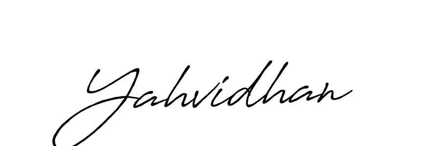 Create a beautiful signature design for name Yahvidhan. With this signature (Antro_Vectra_Bolder) fonts, you can make a handwritten signature for free. Yahvidhan signature style 7 images and pictures png
