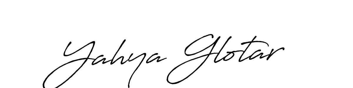 How to make Yahya Glotar name signature. Use Antro_Vectra_Bolder style for creating short signs online. This is the latest handwritten sign. Yahya Glotar signature style 7 images and pictures png