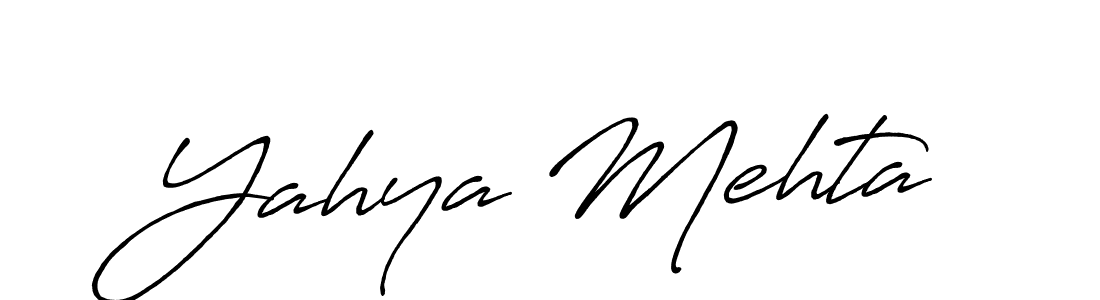 How to Draw Yahya Mehta signature style? Antro_Vectra_Bolder is a latest design signature styles for name Yahya Mehta. Yahya Mehta signature style 7 images and pictures png