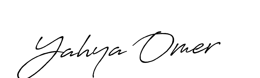 Also we have Yahya Omer name is the best signature style. Create professional handwritten signature collection using Antro_Vectra_Bolder autograph style. Yahya Omer signature style 7 images and pictures png