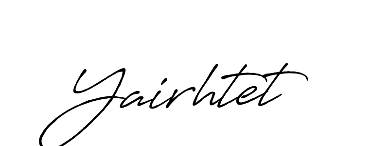 Design your own signature with our free online signature maker. With this signature software, you can create a handwritten (Antro_Vectra_Bolder) signature for name Yairhtet. Yairhtet signature style 7 images and pictures png