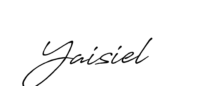 Create a beautiful signature design for name Yaisiel. With this signature (Antro_Vectra_Bolder) fonts, you can make a handwritten signature for free. Yaisiel signature style 7 images and pictures png