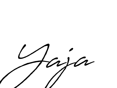 Use a signature maker to create a handwritten signature online. With this signature software, you can design (Antro_Vectra_Bolder) your own signature for name Yaja. Yaja signature style 7 images and pictures png