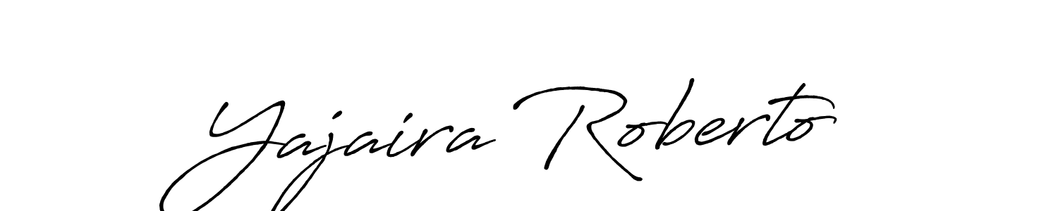 It looks lik you need a new signature style for name Yajaira Roberto. Design unique handwritten (Antro_Vectra_Bolder) signature with our free signature maker in just a few clicks. Yajaira Roberto signature style 7 images and pictures png