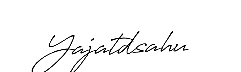 Design your own signature with our free online signature maker. With this signature software, you can create a handwritten (Antro_Vectra_Bolder) signature for name Yajatdsahu. Yajatdsahu signature style 7 images and pictures png