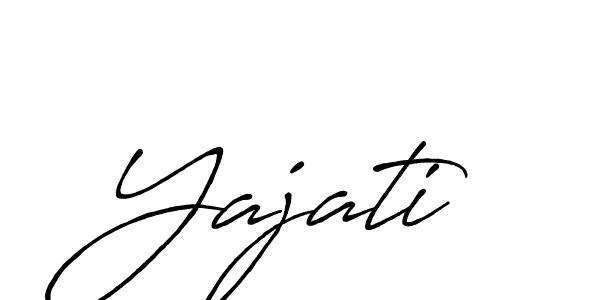 Design your own signature with our free online signature maker. With this signature software, you can create a handwritten (Antro_Vectra_Bolder) signature for name Yajati. Yajati signature style 7 images and pictures png
