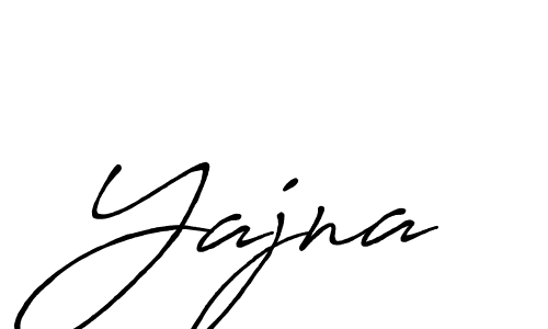 Use a signature maker to create a handwritten signature online. With this signature software, you can design (Antro_Vectra_Bolder) your own signature for name Yajna. Yajna signature style 7 images and pictures png