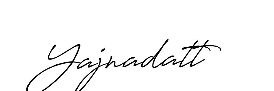 Make a beautiful signature design for name Yajnadatt. With this signature (Antro_Vectra_Bolder) style, you can create a handwritten signature for free. Yajnadatt signature style 7 images and pictures png
