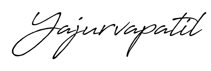 Looking for an artistic signature for Yajurvapatil? The Antro_Vectra_Bolder calligraphy style gives a sophisticated flow suitable for business cards and emails. Yajurvapatil signature style 7 images and pictures png