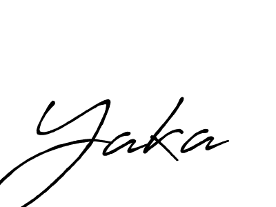 Make a beautiful signature design for name Yaka. With this signature (Antro_Vectra_Bolder) style, you can create a handwritten signature for free. Yaka signature style 7 images and pictures png