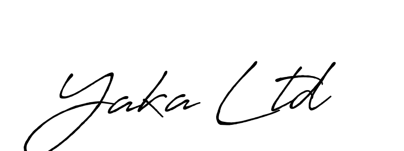 Best and Professional Signature Style for Yaka Ltd. Antro_Vectra_Bolder Best Signature Style Collection. Yaka Ltd signature style 7 images and pictures png