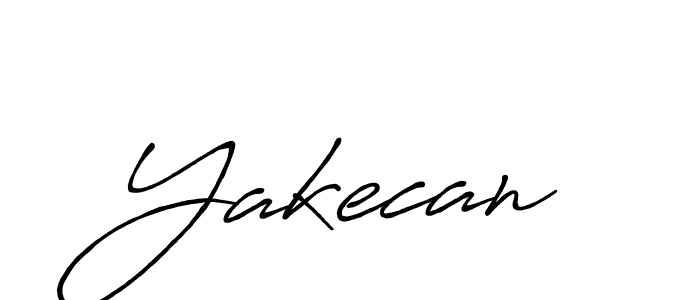 Design your own signature with our free online signature maker. With this signature software, you can create a handwritten (Antro_Vectra_Bolder) signature for name Yakecan. Yakecan signature style 7 images and pictures png