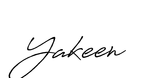 How to make Yakeen signature? Antro_Vectra_Bolder is a professional autograph style. Create handwritten signature for Yakeen name. Yakeen signature style 7 images and pictures png