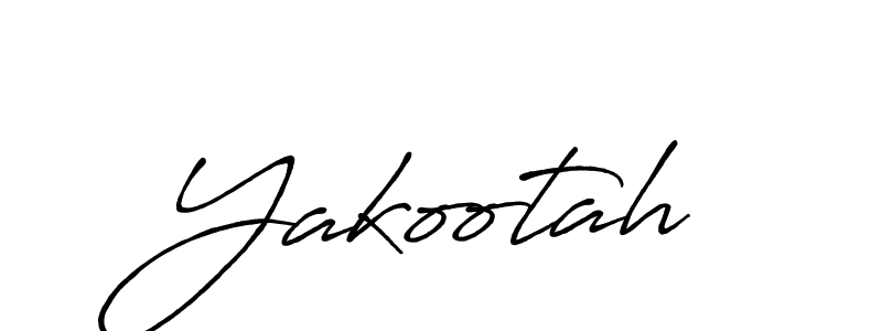 Make a beautiful signature design for name Yakootah. With this signature (Antro_Vectra_Bolder) style, you can create a handwritten signature for free. Yakootah signature style 7 images and pictures png