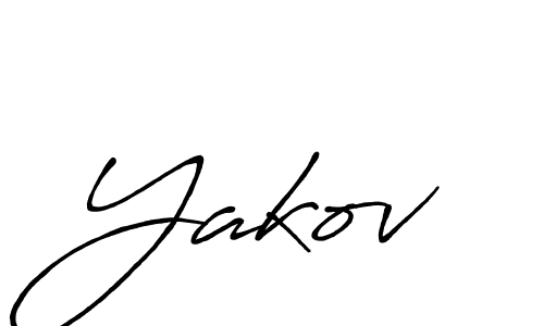 How to make Yakov name signature. Use Antro_Vectra_Bolder style for creating short signs online. This is the latest handwritten sign. Yakov signature style 7 images and pictures png