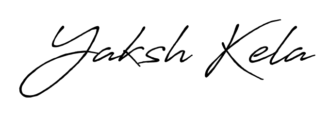 Quickly download Yaksh Kela name signature in high-resolution PNG using Antro_Vectra_Bolder style. Ready to insert into PDFs and online applications. Yaksh Kela signature style 7 images and pictures png