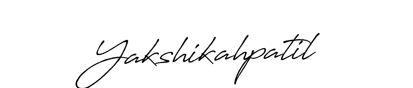 Yakshikahpatil stylish signature style. Best Handwritten Sign (Antro_Vectra_Bolder) for my name. Handwritten Signature Collection Ideas for my name Yakshikahpatil. Yakshikahpatil signature style 7 images and pictures png
