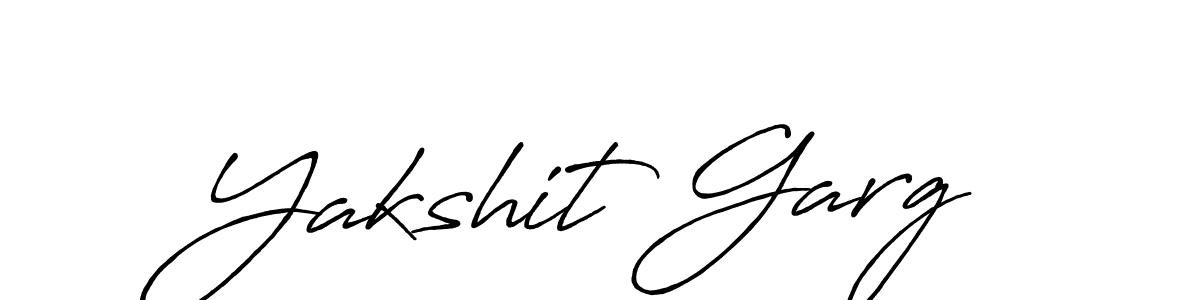 Yakshit Garg stylish signature style. Best Handwritten Sign (Antro_Vectra_Bolder) for my name. Handwritten Signature Collection Ideas for my name Yakshit Garg. Yakshit Garg signature style 7 images and pictures png