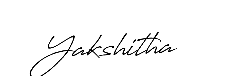 How to make Yakshitha signature? Antro_Vectra_Bolder is a professional autograph style. Create handwritten signature for Yakshitha name. Yakshitha signature style 7 images and pictures png