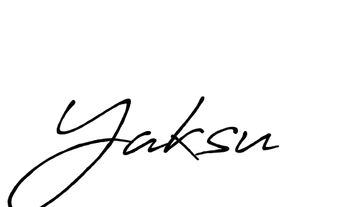 Yaksu stylish signature style. Best Handwritten Sign (Antro_Vectra_Bolder) for my name. Handwritten Signature Collection Ideas for my name Yaksu. Yaksu signature style 7 images and pictures png