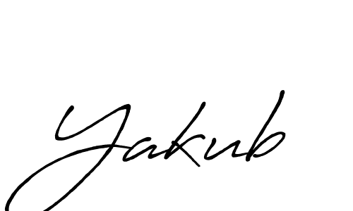 Use a signature maker to create a handwritten signature online. With this signature software, you can design (Antro_Vectra_Bolder) your own signature for name Yakub. Yakub signature style 7 images and pictures png