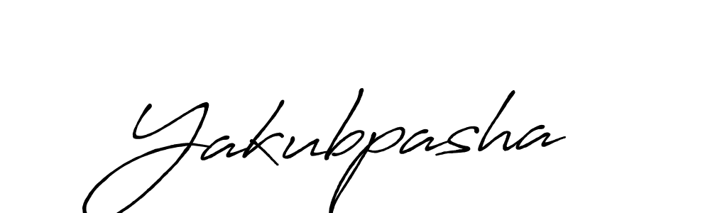 Design your own signature with our free online signature maker. With this signature software, you can create a handwritten (Antro_Vectra_Bolder) signature for name Yakubpasha. Yakubpasha signature style 7 images and pictures png