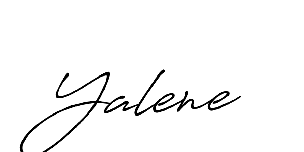 if you are searching for the best signature style for your name Yalene. so please give up your signature search. here we have designed multiple signature styles  using Antro_Vectra_Bolder. Yalene signature style 7 images and pictures png