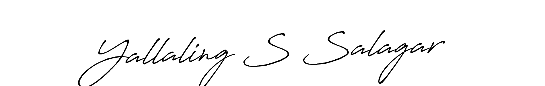Yallaling S Salagar stylish signature style. Best Handwritten Sign (Antro_Vectra_Bolder) for my name. Handwritten Signature Collection Ideas for my name Yallaling S Salagar. Yallaling S Salagar signature style 7 images and pictures png