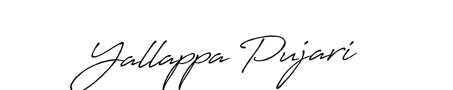 Make a beautiful signature design for name Yallappa Pujari. With this signature (Antro_Vectra_Bolder) style, you can create a handwritten signature for free. Yallappa Pujari signature style 7 images and pictures png