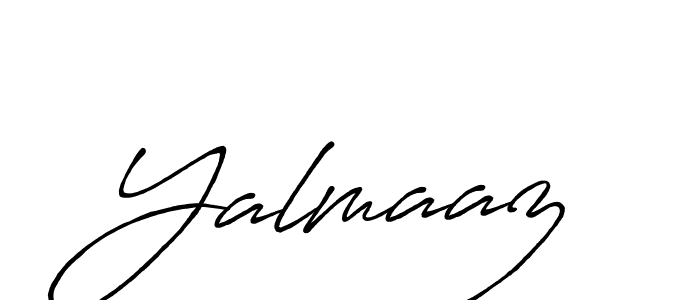 Yalmaaz stylish signature style. Best Handwritten Sign (Antro_Vectra_Bolder) for my name. Handwritten Signature Collection Ideas for my name Yalmaaz. Yalmaaz signature style 7 images and pictures png