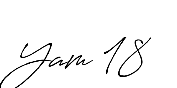 Yam 18 stylish signature style. Best Handwritten Sign (Antro_Vectra_Bolder) for my name. Handwritten Signature Collection Ideas for my name Yam 18. Yam 18 signature style 7 images and pictures png