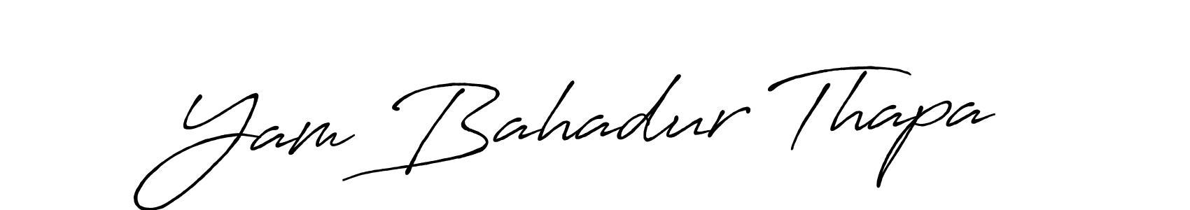 How to make Yam Bahadur Thapa signature? Antro_Vectra_Bolder is a professional autograph style. Create handwritten signature for Yam Bahadur Thapa name. Yam Bahadur Thapa signature style 7 images and pictures png