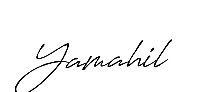 Create a beautiful signature design for name Yamahil. With this signature (Antro_Vectra_Bolder) fonts, you can make a handwritten signature for free. Yamahil signature style 7 images and pictures png