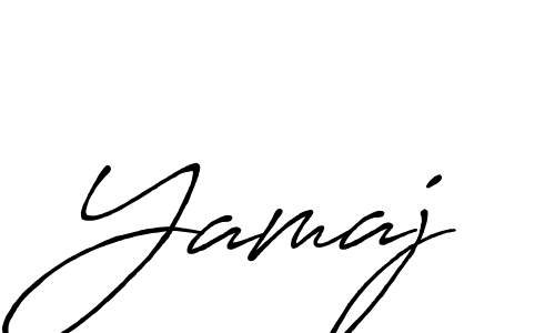 How to make Yamaj signature? Antro_Vectra_Bolder is a professional autograph style. Create handwritten signature for Yamaj name. Yamaj signature style 7 images and pictures png