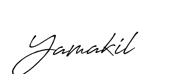 Design your own signature with our free online signature maker. With this signature software, you can create a handwritten (Antro_Vectra_Bolder) signature for name Yamakil. Yamakil signature style 7 images and pictures png