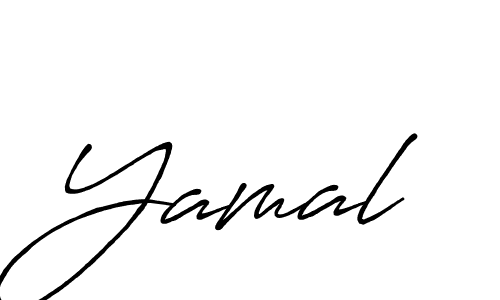 Create a beautiful signature design for name Yamal. With this signature (Antro_Vectra_Bolder) fonts, you can make a handwritten signature for free. Yamal signature style 7 images and pictures png