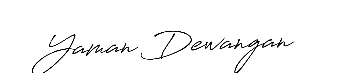 Design your own signature with our free online signature maker. With this signature software, you can create a handwritten (Antro_Vectra_Bolder) signature for name Yaman Dewangan. Yaman Dewangan signature style 7 images and pictures png