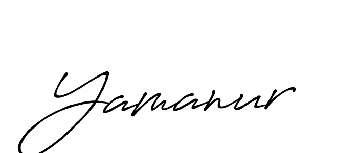 Yamanur stylish signature style. Best Handwritten Sign (Antro_Vectra_Bolder) for my name. Handwritten Signature Collection Ideas for my name Yamanur. Yamanur signature style 7 images and pictures png