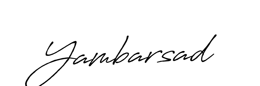 if you are searching for the best signature style for your name Yambarsad. so please give up your signature search. here we have designed multiple signature styles  using Antro_Vectra_Bolder. Yambarsad signature style 7 images and pictures png