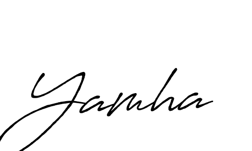 Yamha stylish signature style. Best Handwritten Sign (Antro_Vectra_Bolder) for my name. Handwritten Signature Collection Ideas for my name Yamha. Yamha signature style 7 images and pictures png