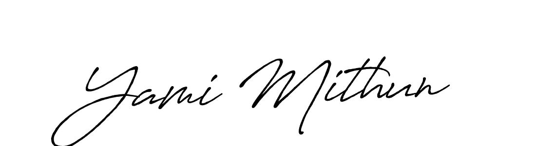 Also You can easily find your signature by using the search form. We will create Yami Mithun name handwritten signature images for you free of cost using Antro_Vectra_Bolder sign style. Yami Mithun signature style 7 images and pictures png
