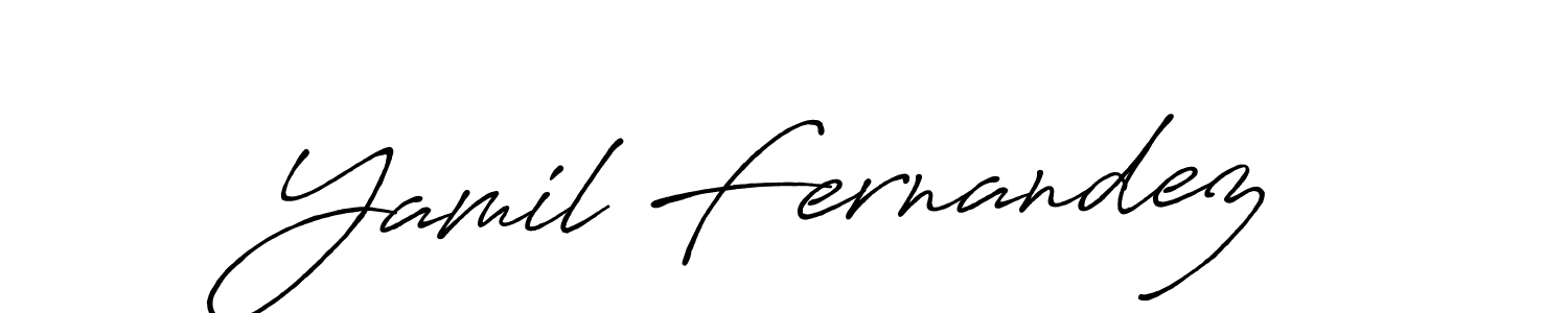 Also we have Yamil Fernandez name is the best signature style. Create professional handwritten signature collection using Antro_Vectra_Bolder autograph style. Yamil Fernandez signature style 7 images and pictures png